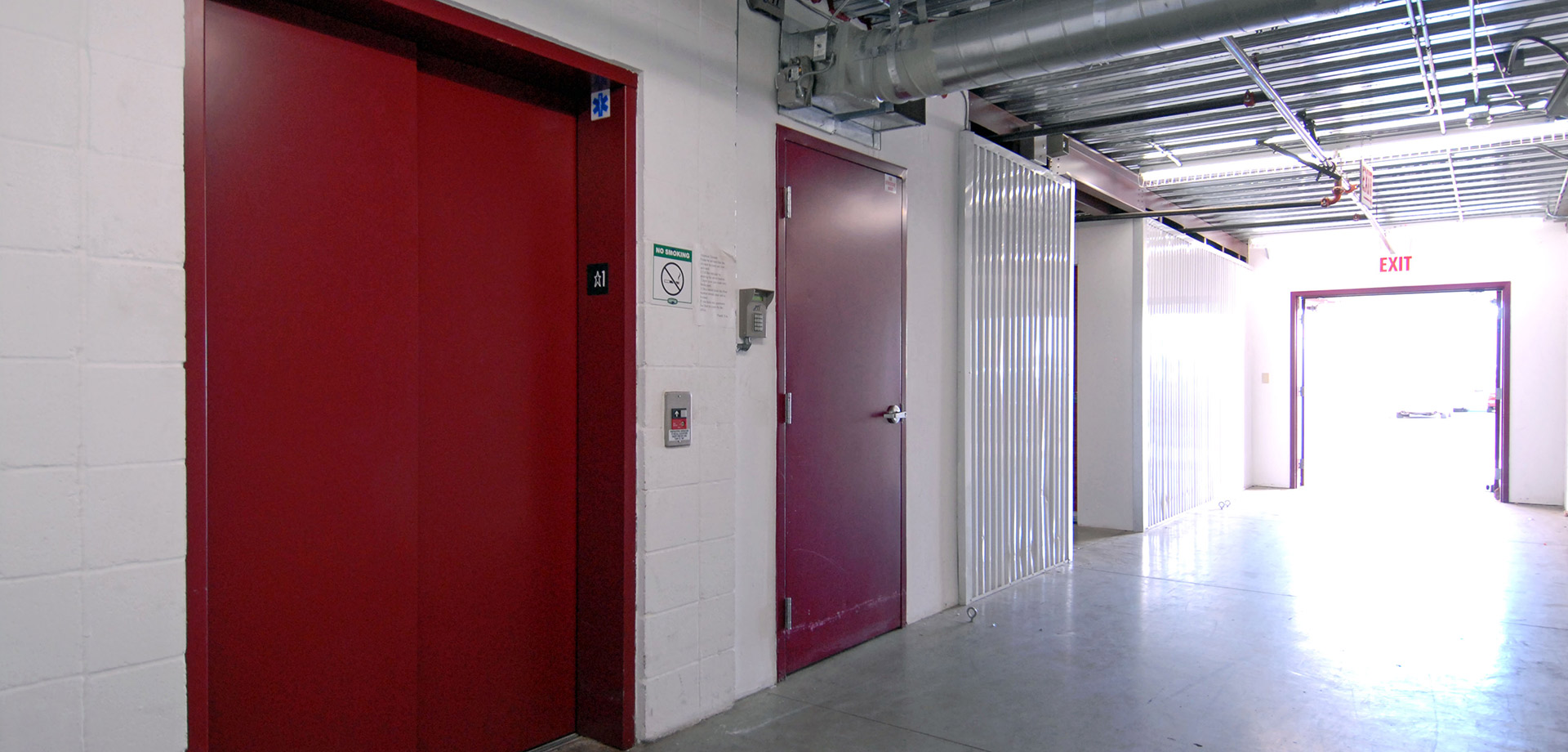 Encino Self Storage Elevator and Exit